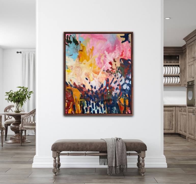 Original Abstract Expressionism Abstract Painting by Emily Starck