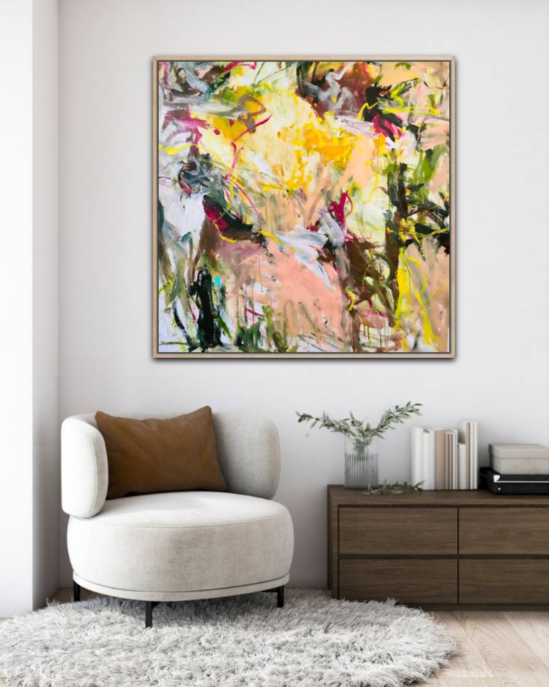 Original Abstract Floral Painting by Emily Starck