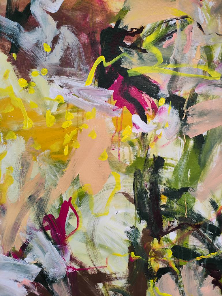 Original Abstract Floral Painting by Emily Starck