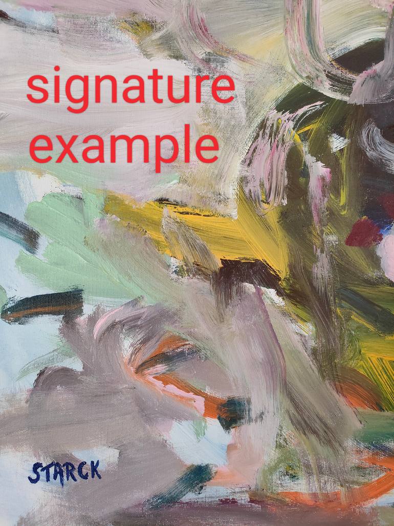 Original Abstract Expressionism Abstract Painting by Emily Starck
