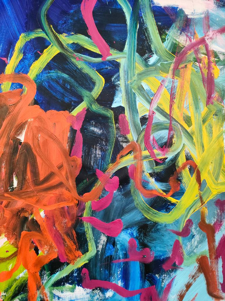 Original Abstract Expressionism Abstract Painting by Emily Starck