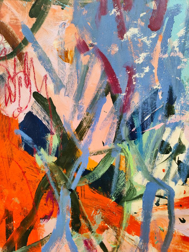 Original Abstract Expressionism Abstract Painting by Emily Starck