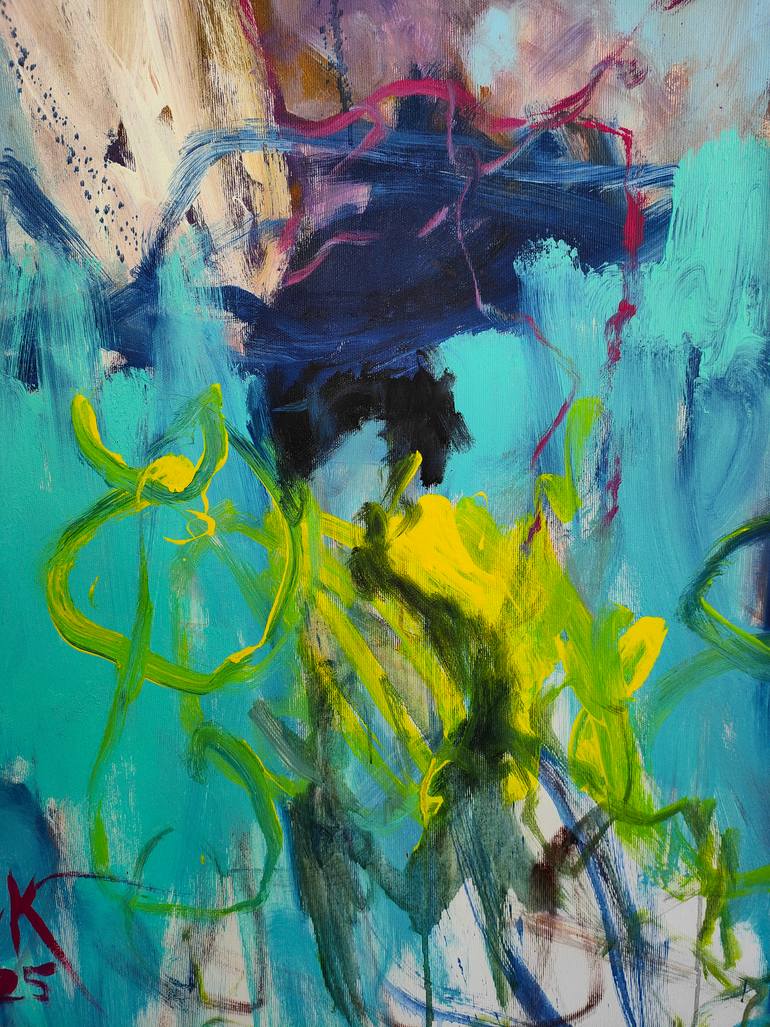 Original Abstract Expressionism Abstract Painting by Emily Starck