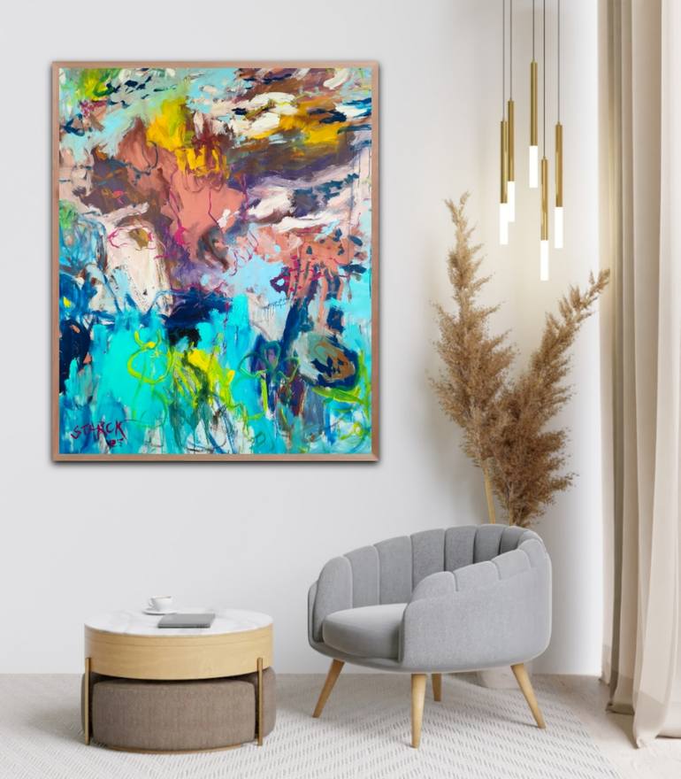 Original Abstract Expressionism Abstract Painting by Emily Starck
