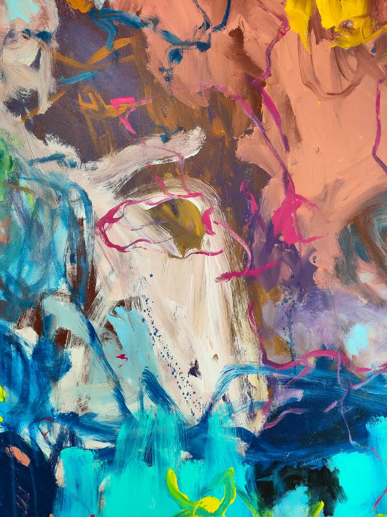 Original Abstract Expressionism Abstract Painting by Emily Starck