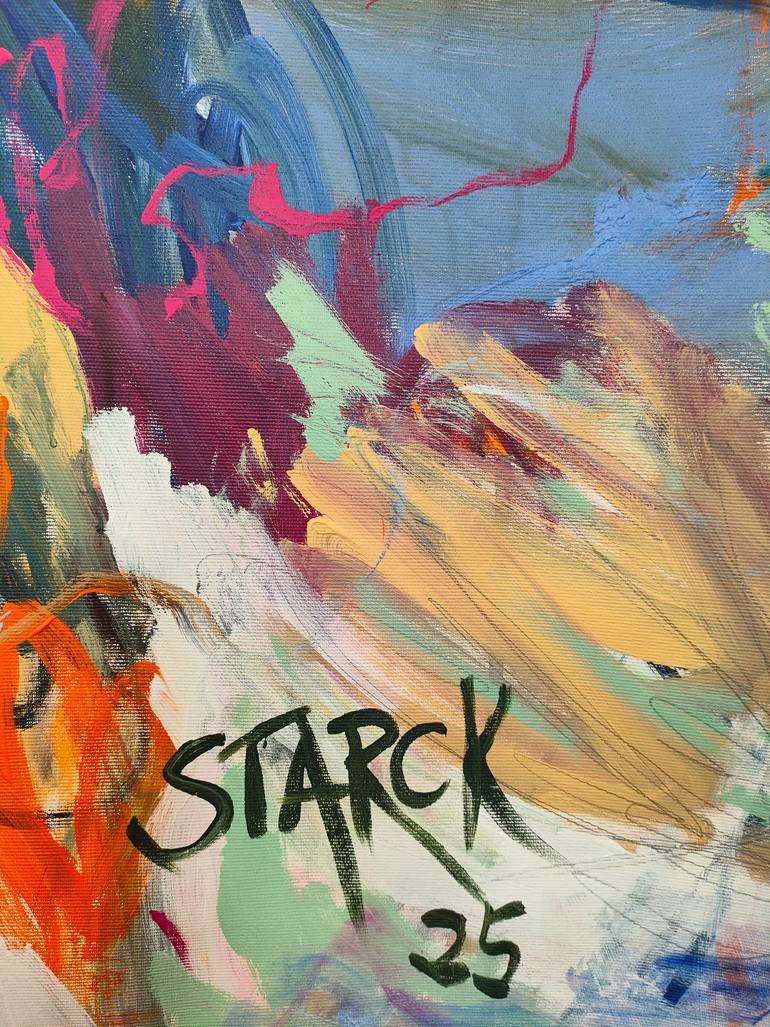 Original Abstract Expressionism Abstract Painting by Emily Starck
