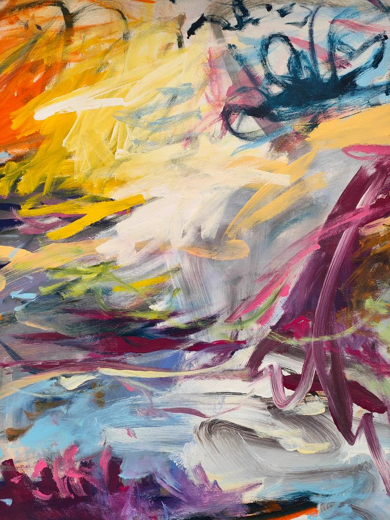 Original Abstract Expressionism Abstract Painting by Emily Starck