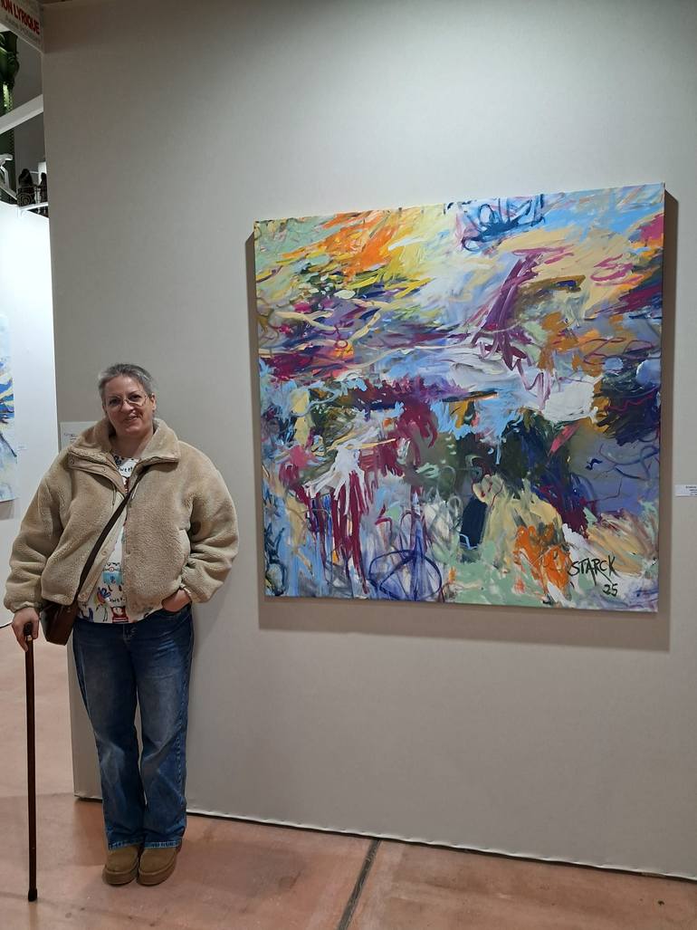 Original Abstract Expressionism Abstract Painting by Emily Starck