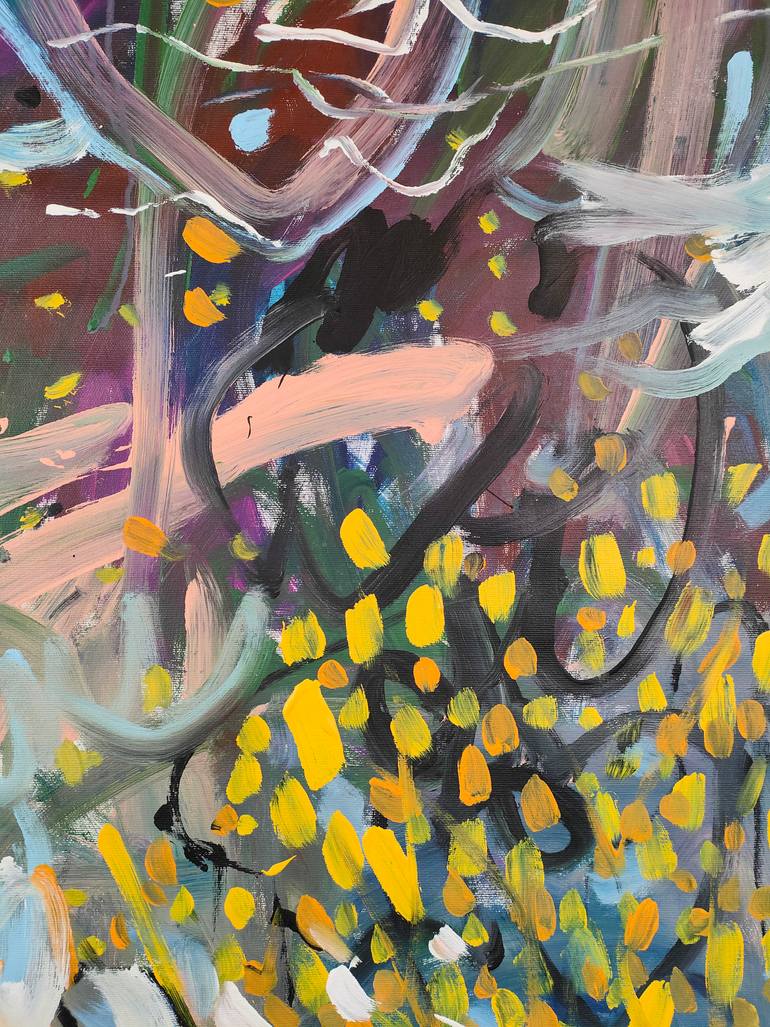 Original Abstract Garden Painting by Emily Starck