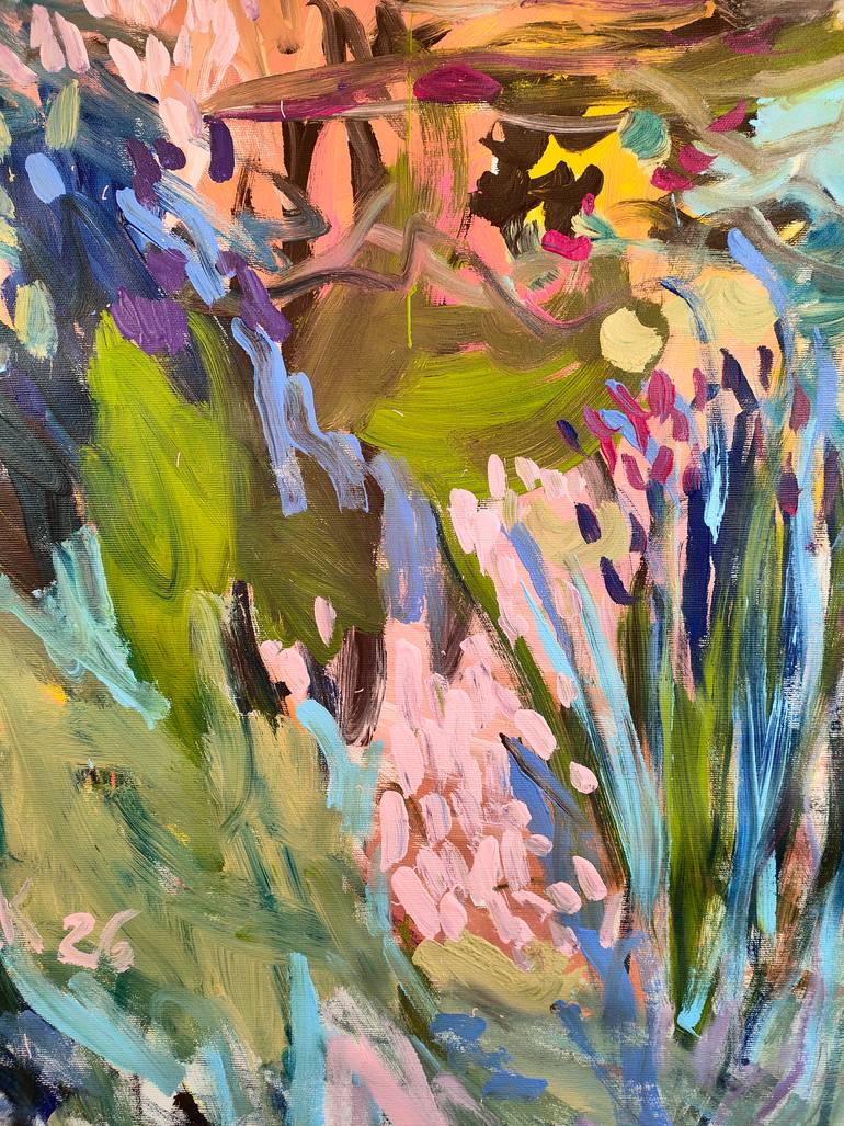 Original Abstract Botanic Painting by Emily Starck