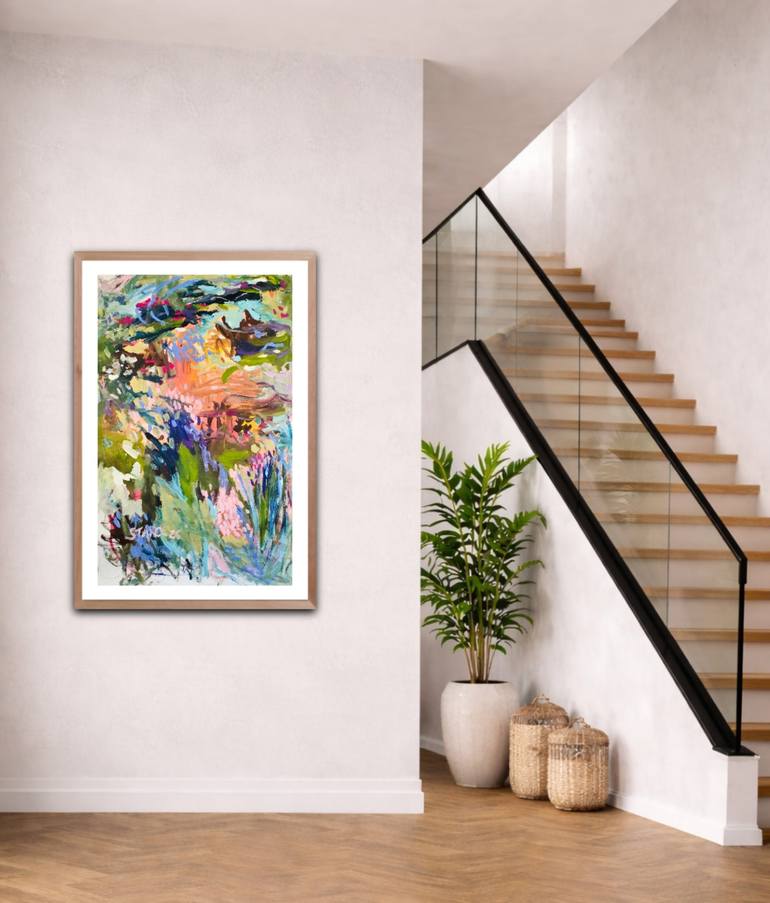 Original Abstract Botanic Painting by Emily Starck