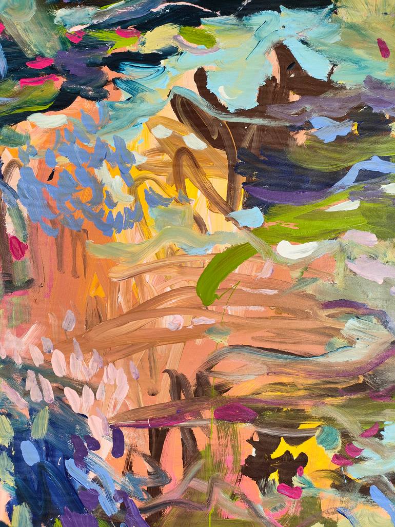Original Abstract Botanic Painting by Emily Starck