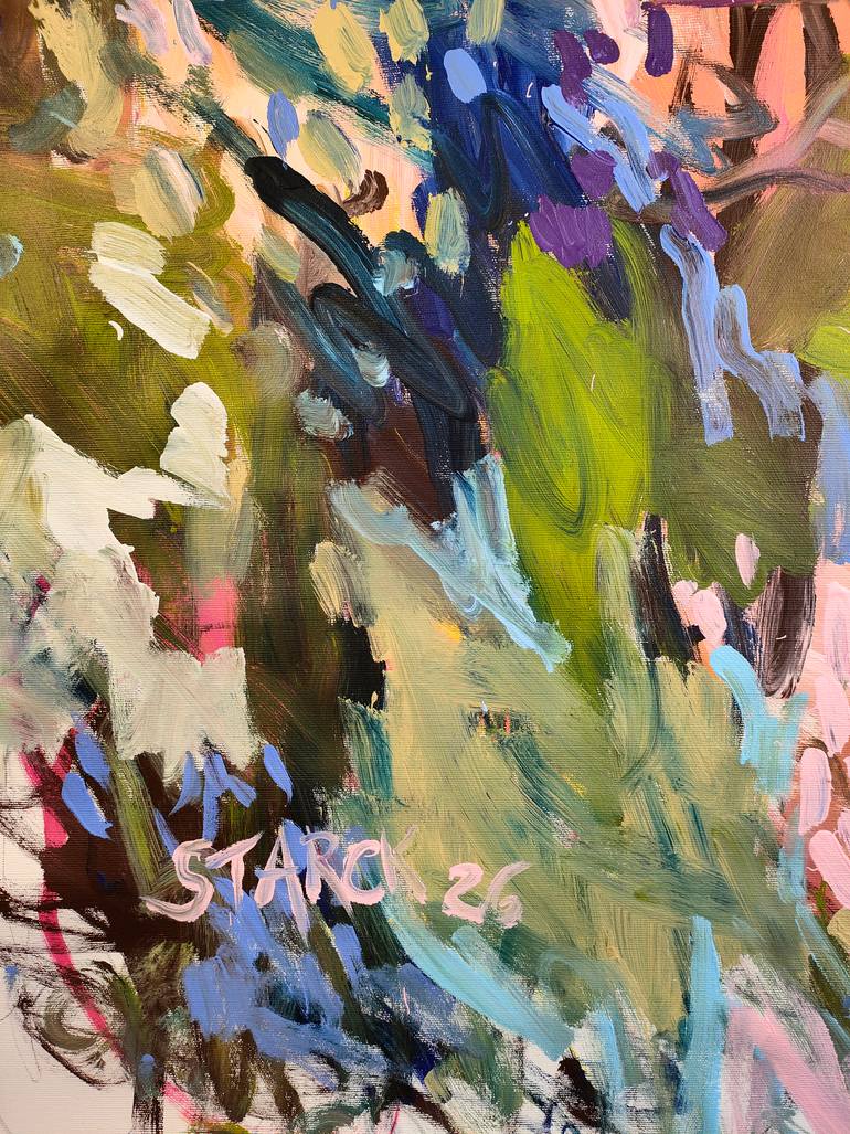 Original Abstract Botanic Painting by Emily Starck