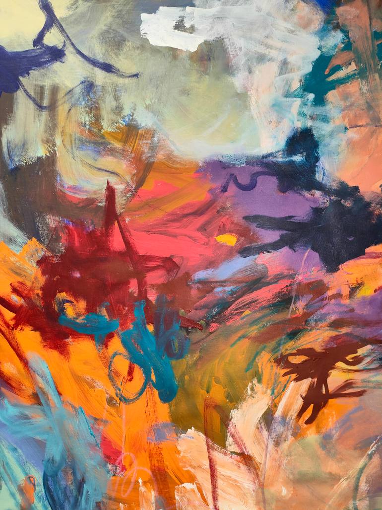 Original Abstract Expressionism Abstract Painting by Emily Starck