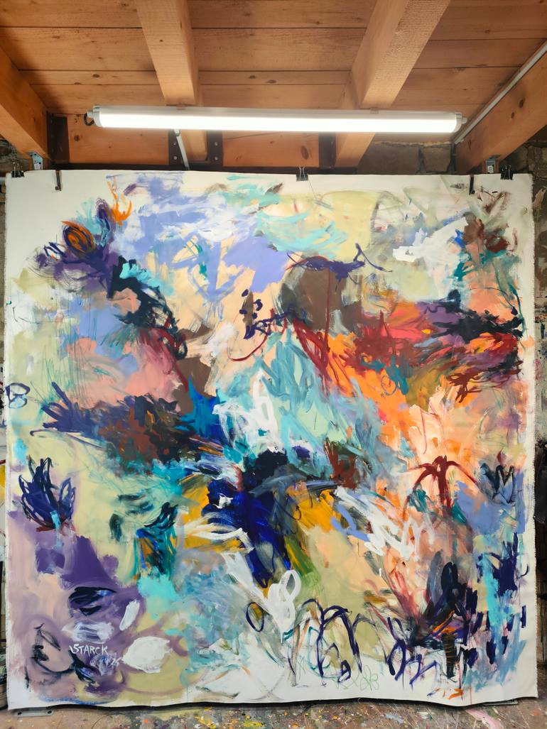 Original Abstract Expressionism Abstract Painting by Emily Starck