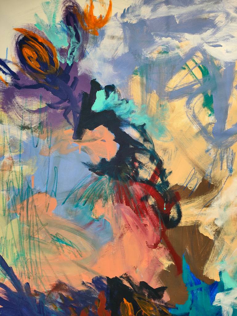 Original Abstract Expressionism Abstract Painting by Emily Starck