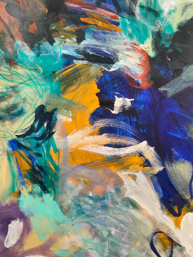 Original Abstract Expressionism Abstract Painting by Emily Starck