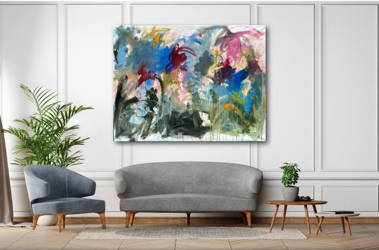Original Abstract Expressionism Abstract Painting by Emily Starck