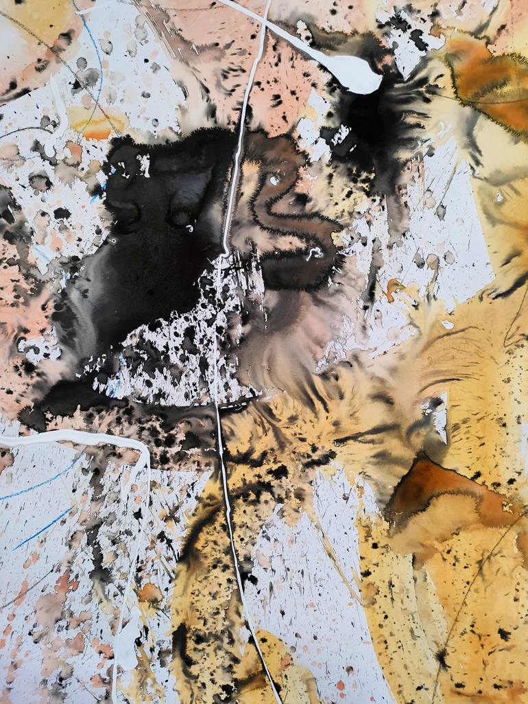 Original Abstract Expressionism Abstract Painting by Emily Starck