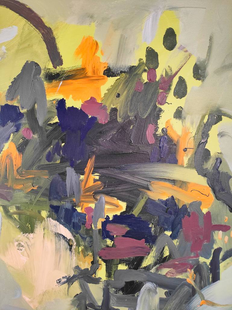 Original Abstract Expressionism Abstract Painting by Emily Starck