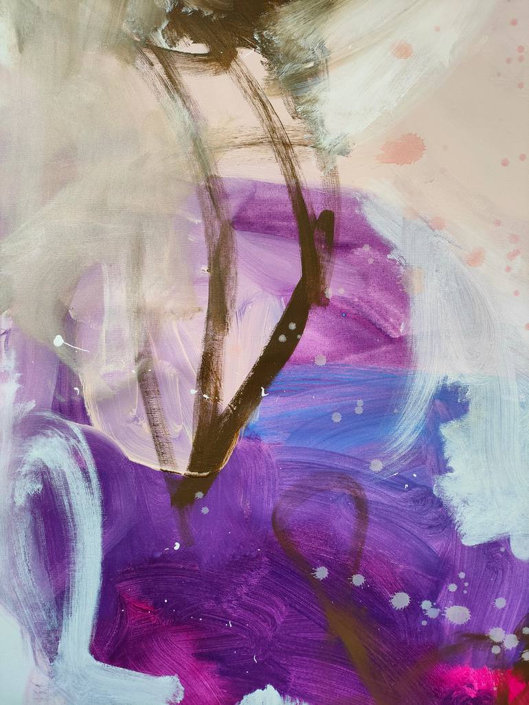 Original Abstract Floral Painting by Emily Starck