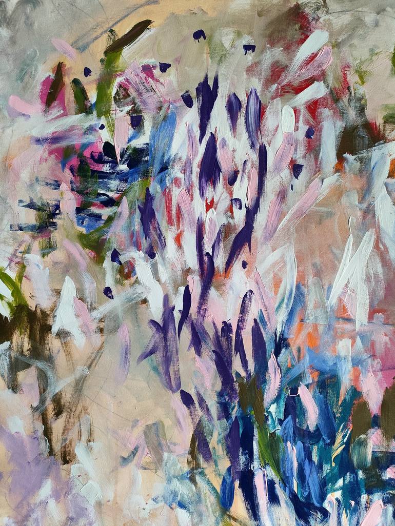 Original Abstract Floral Painting by Emily STARCK