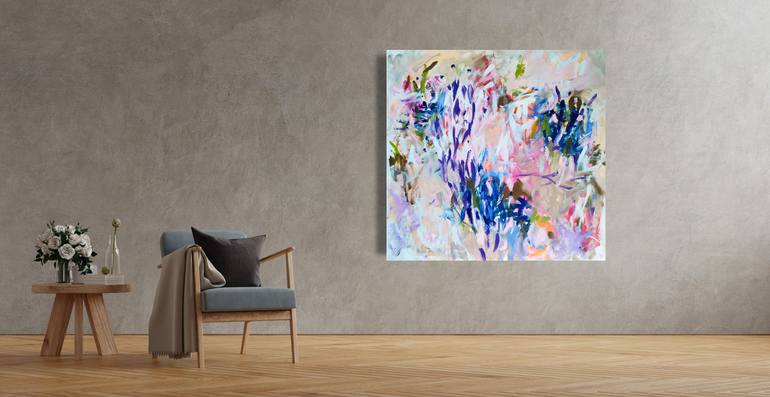 Original Abstract Floral Painting by Emily STARCK