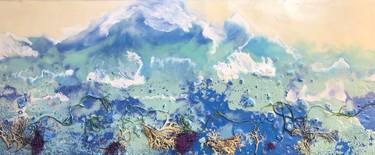 Print of Abstract Expressionism Seascape Collage by Carole Devereux