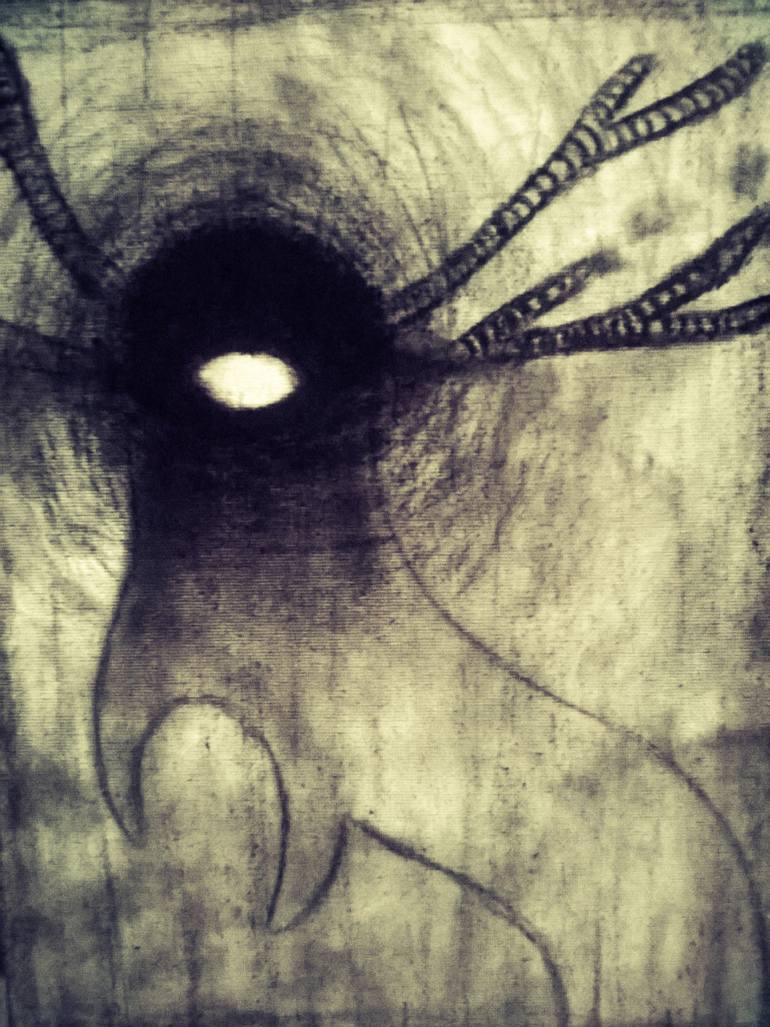 The Watcher Drawing by Jonathan Pires | Saatchi Art