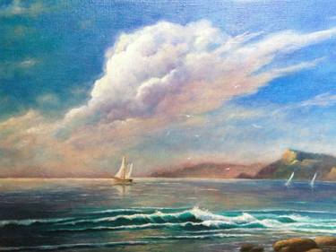 Original Seascape Painting by KSENIA SHILOVA