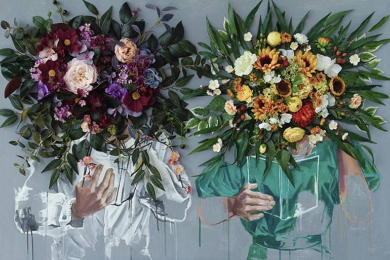 In the garden Painting by Ksenia Sashina | Saatchi Art