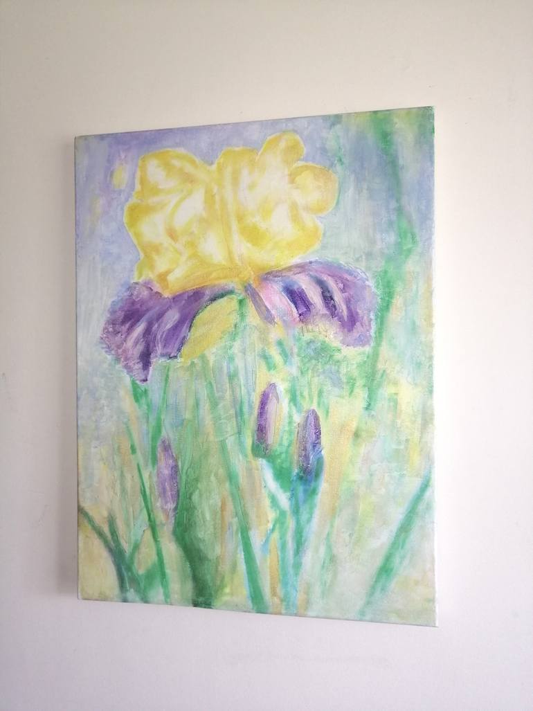 Original Abstract Garden Painting by Anna Andura