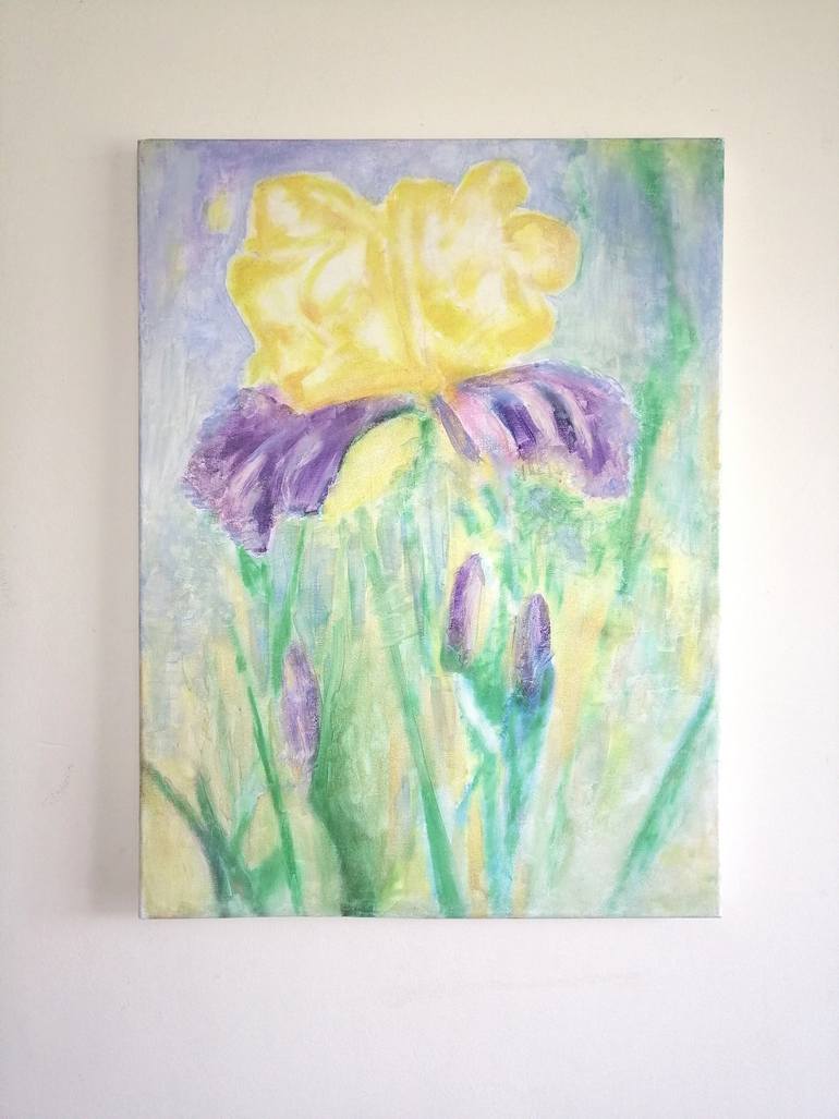 Original Abstract Garden Painting by Anna Andura