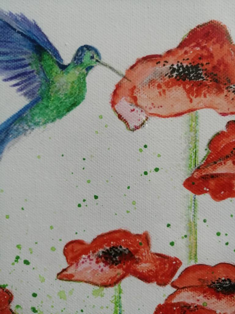 Original Abstract Garden Painting by Anna Andura