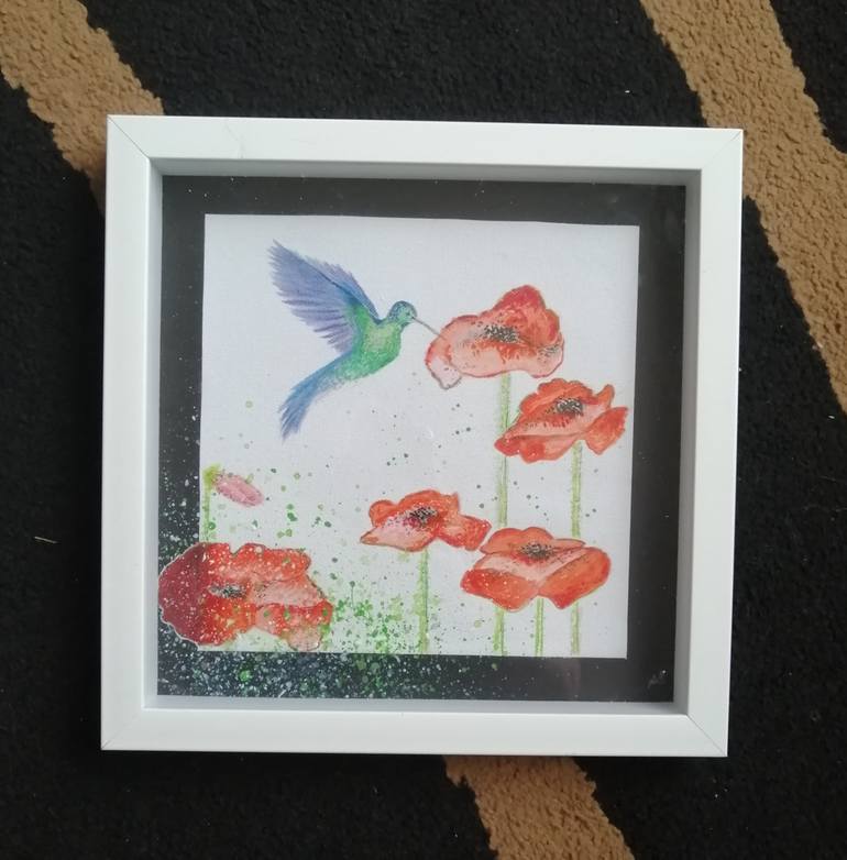 Original Abstract Garden Painting by Anna Andura