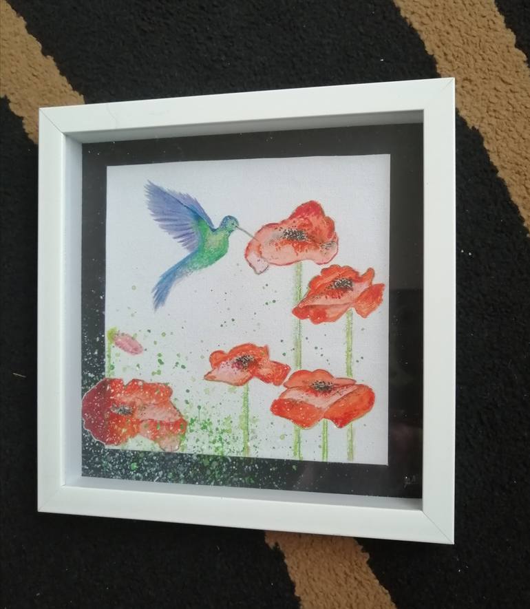 Original Abstract Garden Painting by Anna Andura