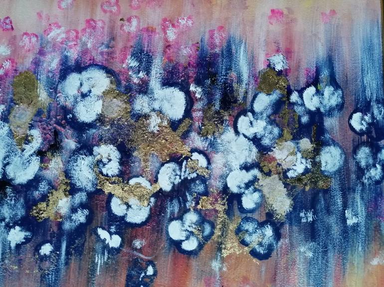 Original Abstract Floral Painting by Anna Andura