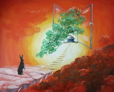 Original Surrealism Home Painting by Anna Andura