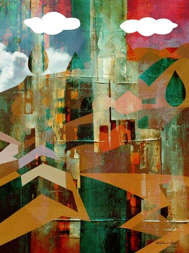 Original Art Deco Abstract Digital by Fabiano Reis