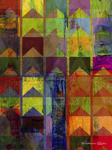 Print of Geometric Mixed Media by Fabiano Reis