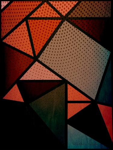 Print of Abstract Geometric Mixed Media by Fabiano Reis