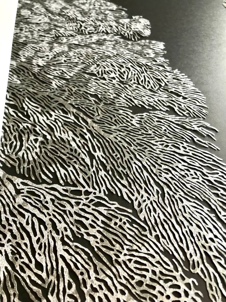 Original Abstract Expressionism Beach Mixed Media by Elena Myasnikova