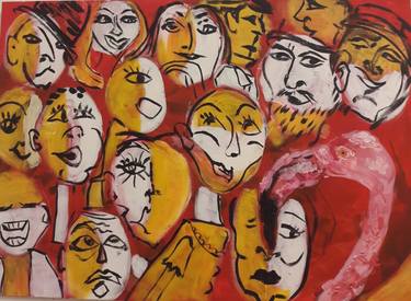 Print of Abstract Expressionism People Paintings by Ariadna Novicov
