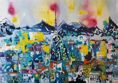 Print of Cities Paintings by Ariadna Novicov