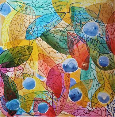 Print of Abstract Botanic Paintings by Ariadna Novicov