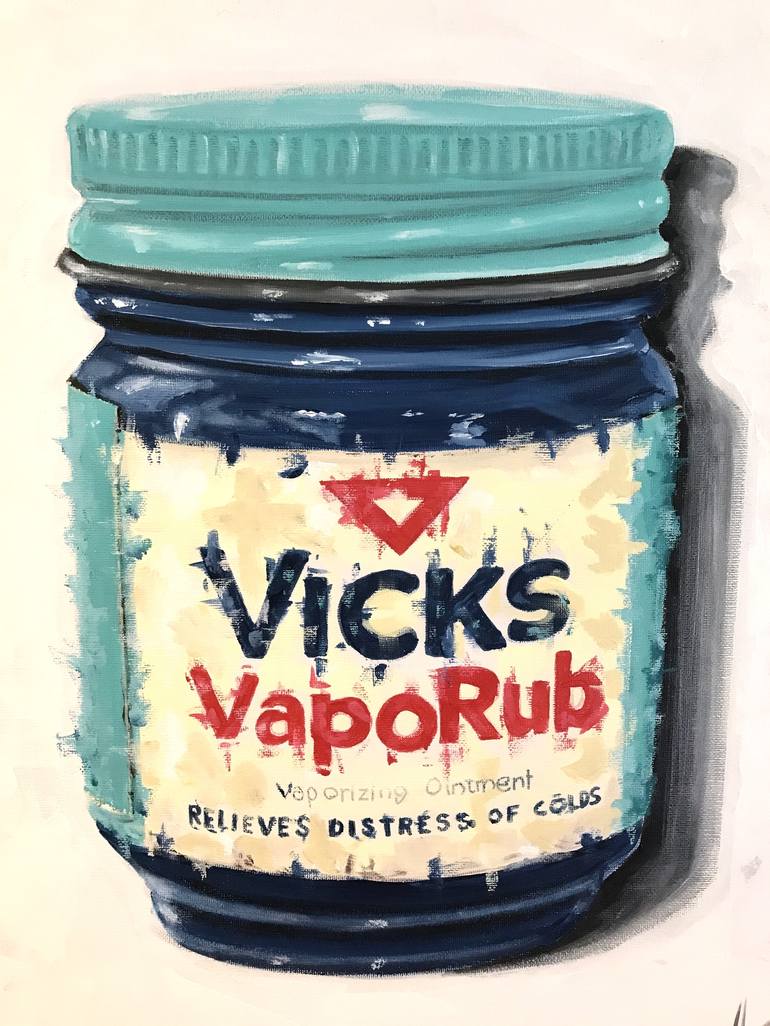 Blurred Vicks VapoRub Painting by Sidney Perrier | Saatchi Art