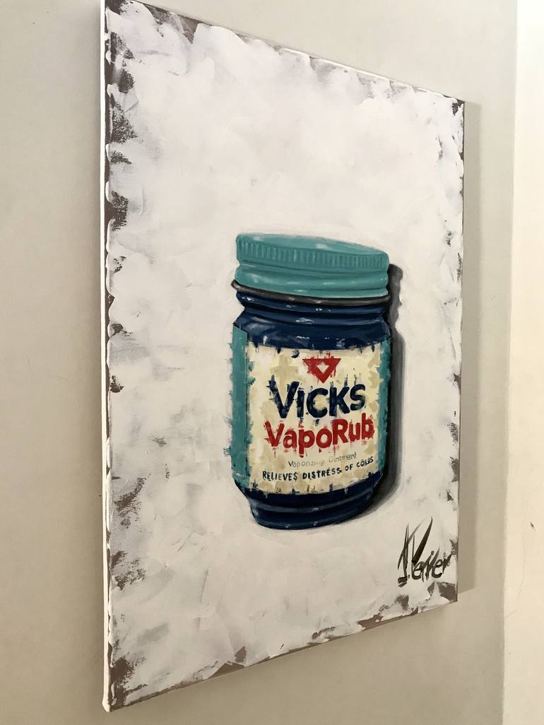 Blurred Vicks VapoRub Painting by Sidney Perrier | Saatchi Art