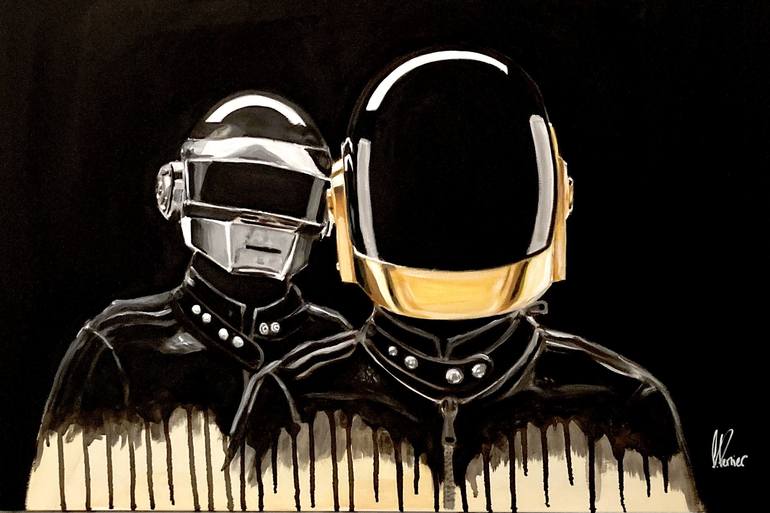 I remember touch. Daft Punk. Painting by Sidney Perrier | Saatchi Art