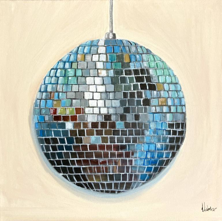 Floral Studio Disco Ball Print — Not Sorry Art