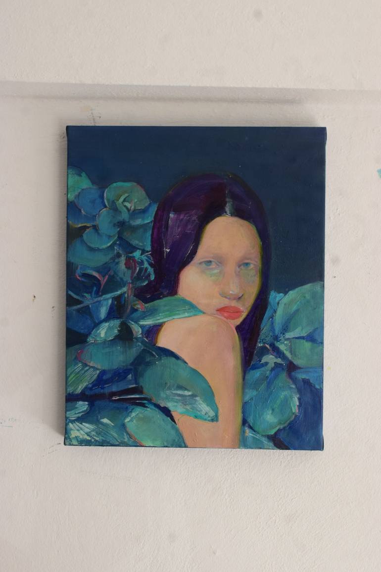 Original Figurative Portrait Painting by Georgia Theologou